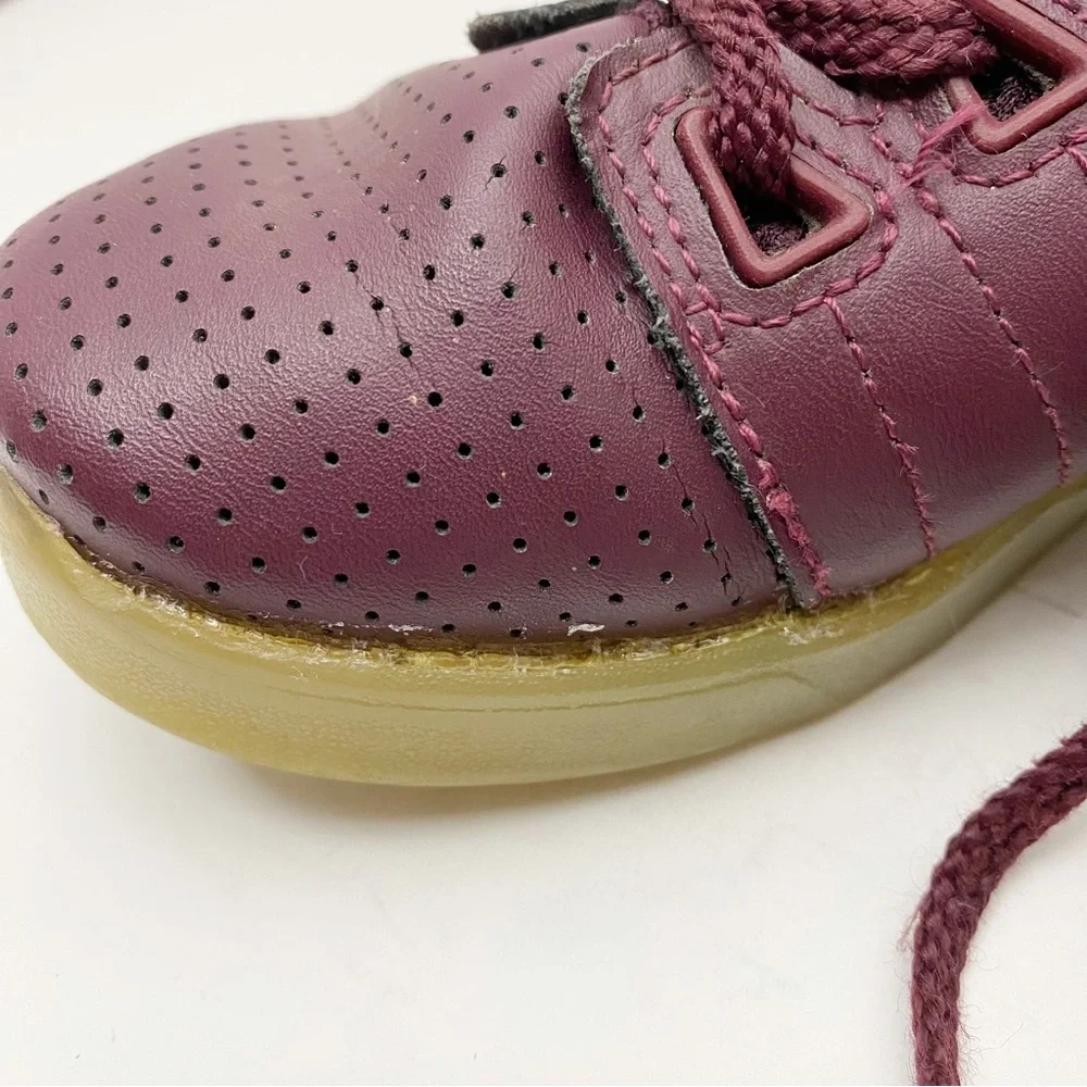 Osiris DV3 NYC83 Mid Top Perforated Skate Sneakers Kids‎ 13 Burgundy Gum Sole